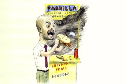 Guardiola, su contacto con el mundo criollo - Ilustración: gentileza Fernando Sucari