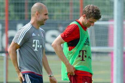 Guardiola tuvo una fuerte discusión con Muller