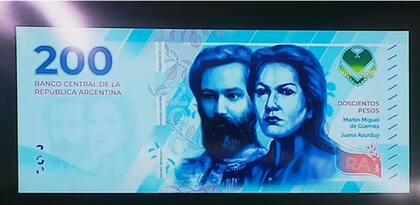 Güemes estará en el nuevo billete de $200 junto a Juana Azurduy.