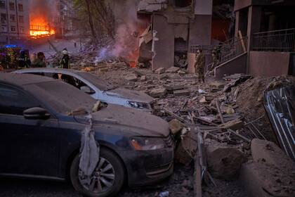 Explosiones en Kiev