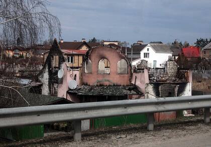 Ciudad de Gostómel, al norte de Ucrania, en la actualidad 
