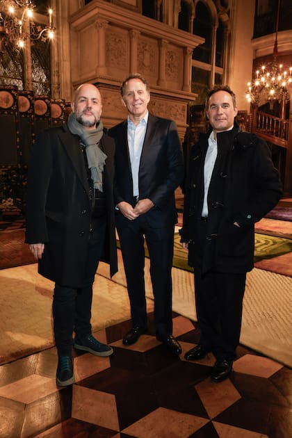 Guga Castagnino, Juan Martín Molinari y Agustín Honig