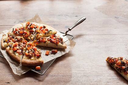 Un pizza diferente: con ricota y calabaza