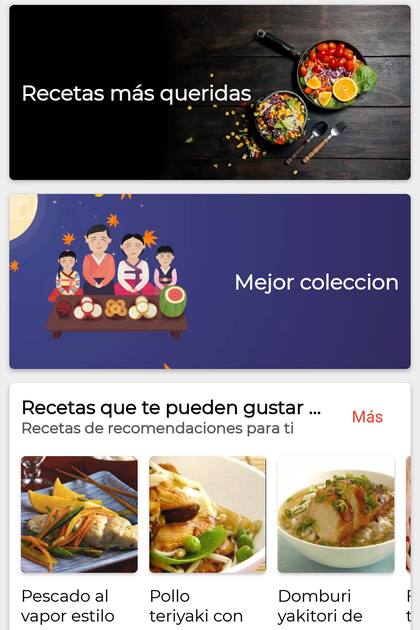 La app Japanese Recipes, de Endless