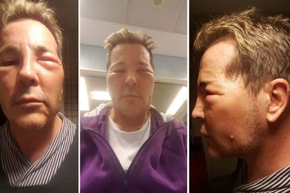 Guido, cuando fue internado por una hinchazón en el rostro a comienzos de 2019