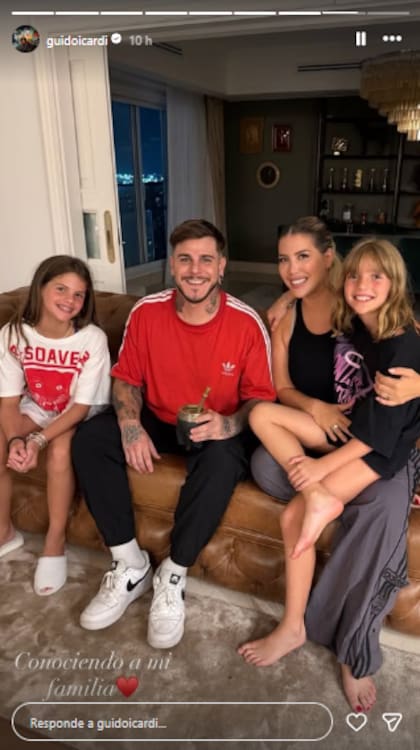 Guido Icardi cenó en la casa de Wanda Nara y pasó tiempo con sus sobrinas (Foto: Instagram @guidoicardi)