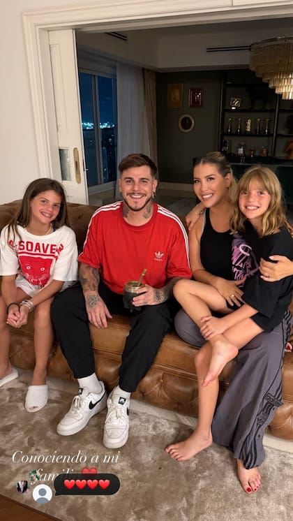 Guido Icardi conoció en su viaje a Buenos Aires a sus sobrinas, Francesca e Isabella