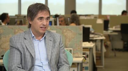 Guido Lorenzino, defensor del Pueblo, durante una entrevista en LA NACION.