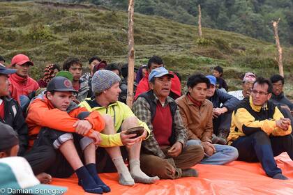 Guillemo Benegas en Gorkah, Nepal, en 2015