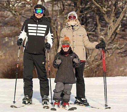 Guillermina Valdes contó que logró animarse este fin de semana y aprendió a esquiar
