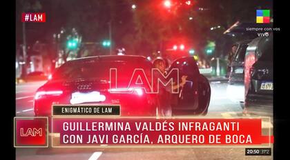 Guillermina Valdes fue vista bajando del auto de un jugador de Boca
