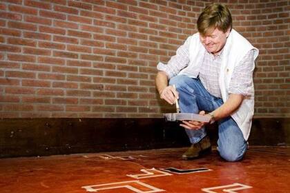 Guillermo, contento durante la jornada de voluntariado