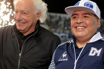 Guillermo Coppola y Diego Maradona