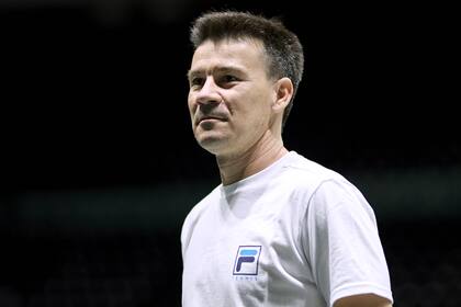 Guillermo Coria, capitán del equipo argentino de Copa Davis
