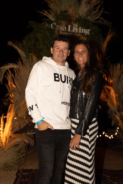 Guillermo Coria y su esposa, Carla Francovigh.