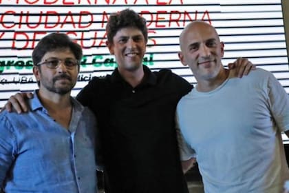 Guillermo de Maya, Martín Lousteau y Emiliano Yacobitti