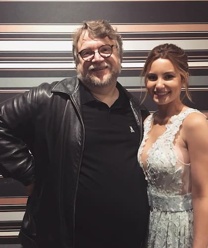 Guillermo del Toro junto a Ivana Baquero (Foto: Instagram @ivanabaquero)