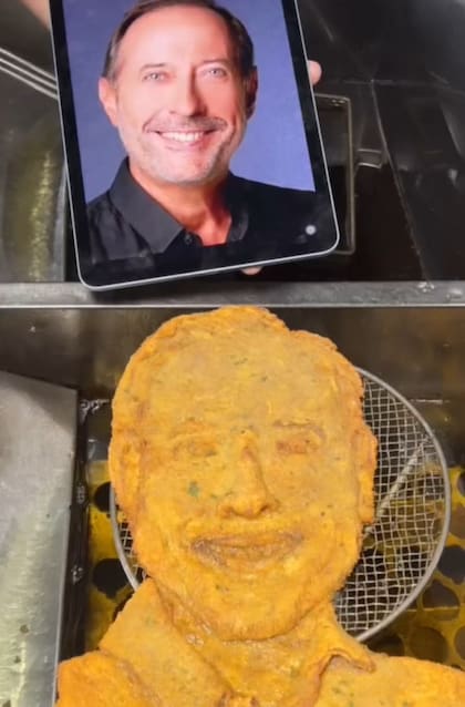 Guillermo Francella en forma de milanesa