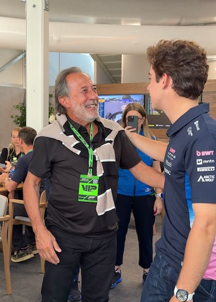 Guillermo Francella se encontró con Franco Colapinto