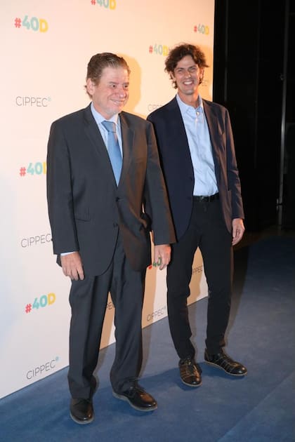 Guillermo Laje, presidente del Banco Ciudad y el senador Martín Lousteau