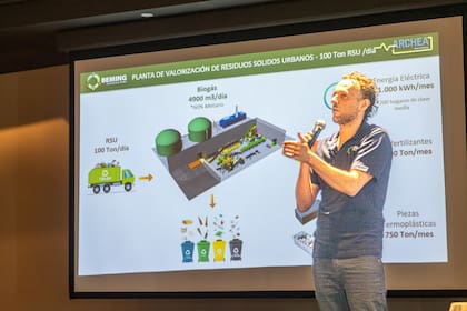 Guillermo Perticará, de Beming, durante el II Encuentro Bariloche Sin Basura.