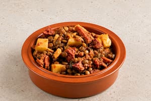 Guiso de lentejas con panceta