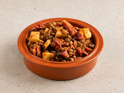 Guiso de lentejas con panceta