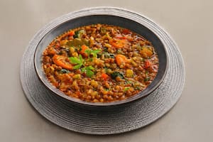 Guiso de lentejas y verduras