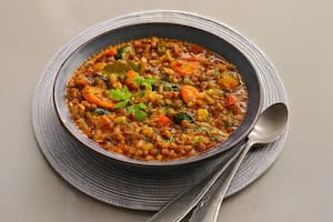 Guiso de lentejas y verduras