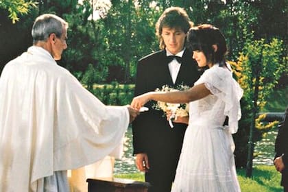 Gustavo Bermúdez y Araceli González en un escena de Nano, la telenovela de la que formó parte María Maristany