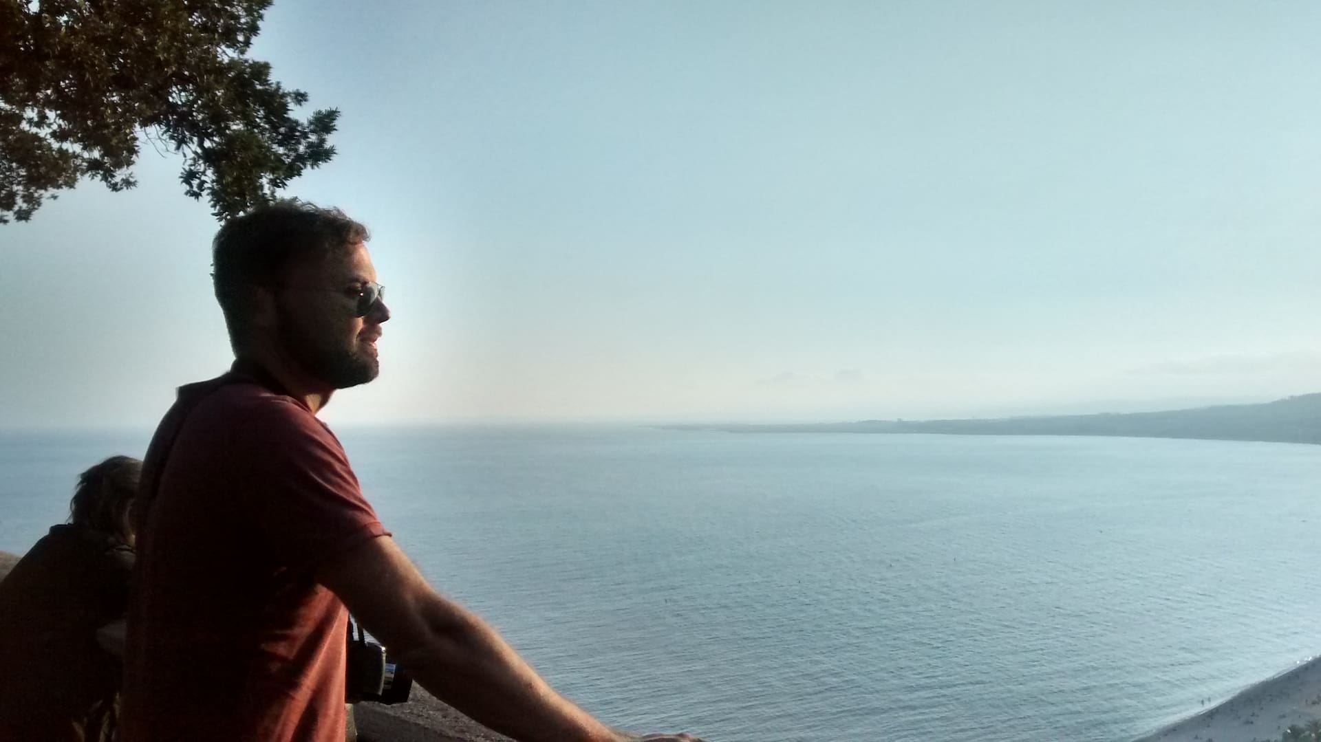 Gustavo, durante su viaje.