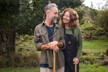 Gustavo Klappenbach y Julia San Martín están instalados en San Luis hace trece años.