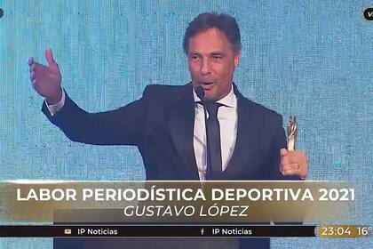 Gustavo López, mejor labor periodística deportiva de 2021