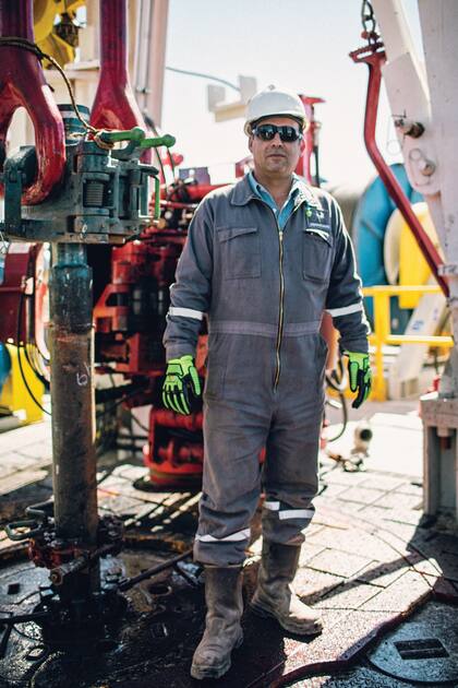 Gustavo Mariezcurrena (43) es el que manda en boca de pozo