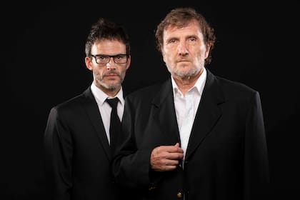 Gustavo Pardi, junto a su admirado poeta Juano Villafañe