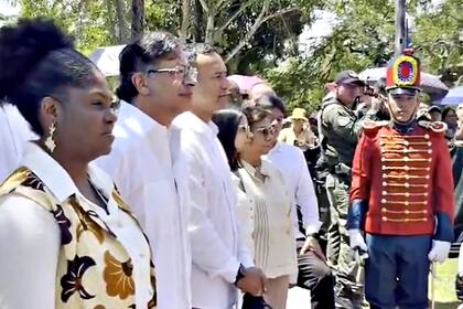 Gustavo Petro durante el acto