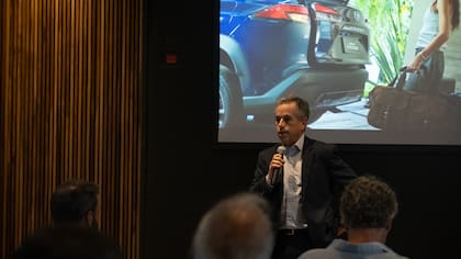 Gustavo Salinas habló con la prensa en el evento de cierre de año de Toyota Argentina