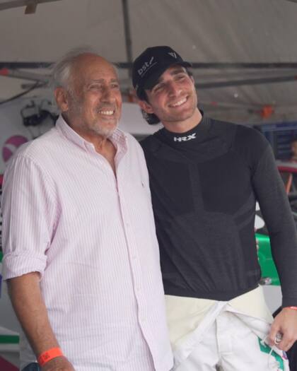 Gustavo Yankelevich acompañó a su nieto durante el fin de semana de carrera (Foto: Gentileza)