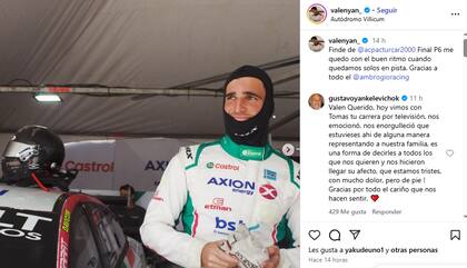 Gustavo Yankelevich felicitó a su nieto por el desempeño en el TC2000 e hizo una reflexión sobre la difícil situación que atraviesan