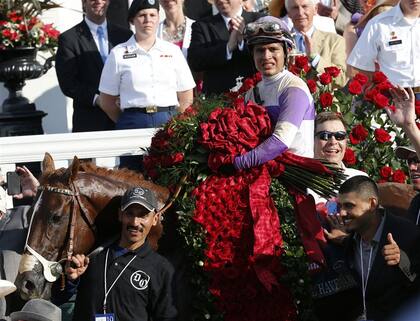 Tras ganar el Kentucky Derby, la denominada carrera de las rosas