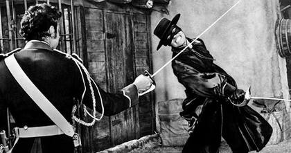 Guy Williams como El Zorro, un clásico que no pierde audiencia