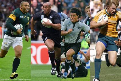 Habana (Sudáfrica), Lomu y Howlett (Nueva Zelanda) y Mitchell (Australia)
