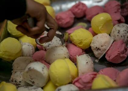 Había helado!!! WHATTTT!! Dondeee??