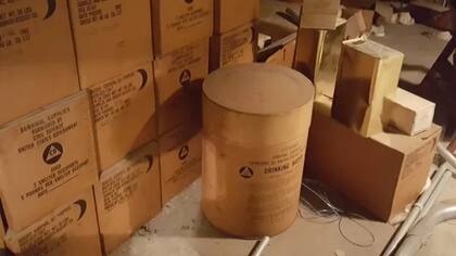 Había reservas de agua y comida para dos semanas.