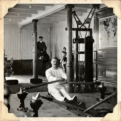 Había un gimnasio dentro del Titanic