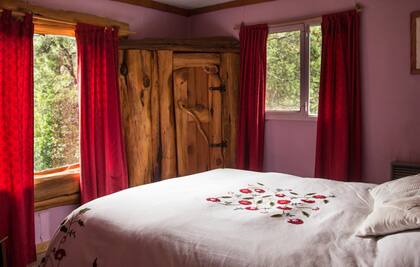 Habitación en una de las cabañas.