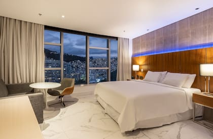 Habitaciones con vista al mar en el Hotel Nacional de Rïo de Janeiro.