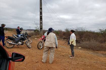 Habitantes de Santa Filomena en plena búsqueda del tesoro (Charles Araujo)