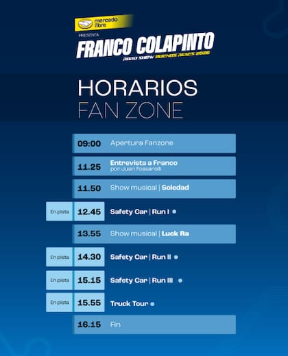 Habrá una entrevista a Franco y shows musicales