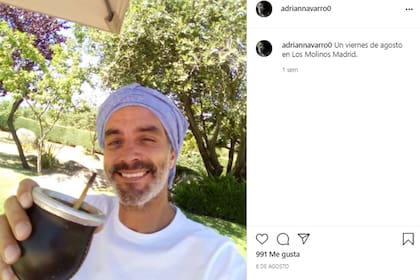 Hace una semana, Adrián Navarro había publicado en sus redes sociales una imagen desde la zona de Los Molinos, donde tuvo el accidente